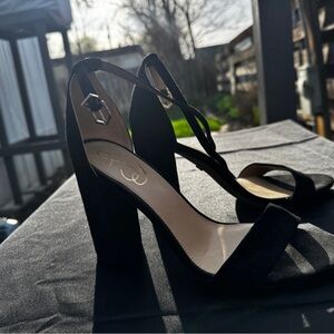 Sam Edelman Yaro Block Heel Sandal- Elegant Black Women's Heels